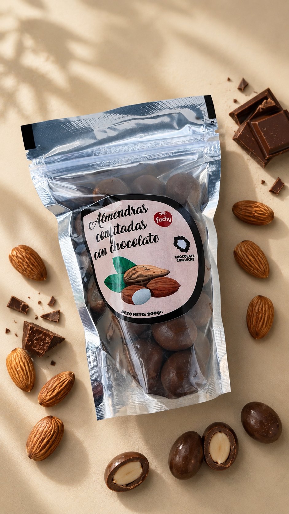 Almendras confitadas Anyulín en chocolate con leche
